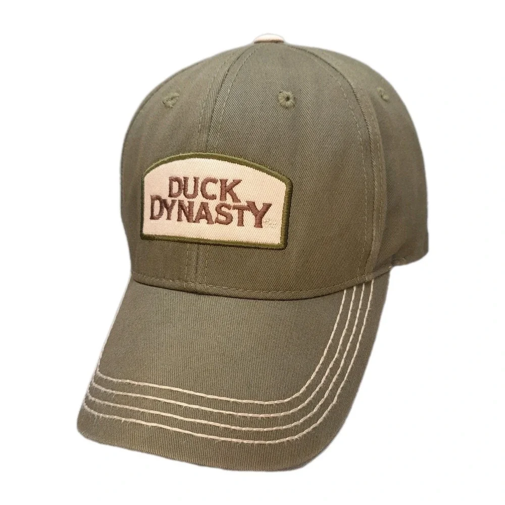Duck Dynasty A&E‎ Strapback Hat Olive Green Brown Adjustable Cap Logo TV Show